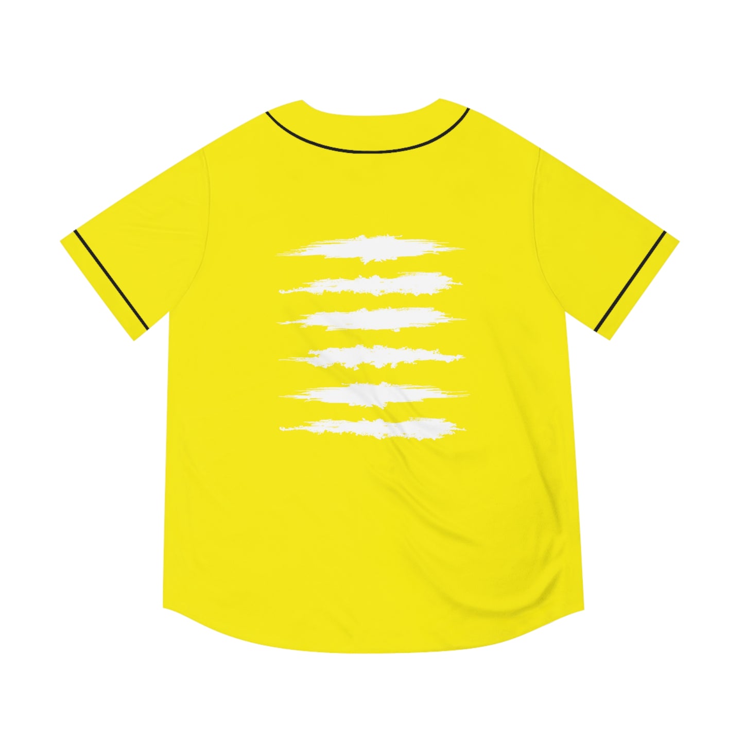 SOL SICK PRINT BASEBALL JERSEY YELLOW/WHITE