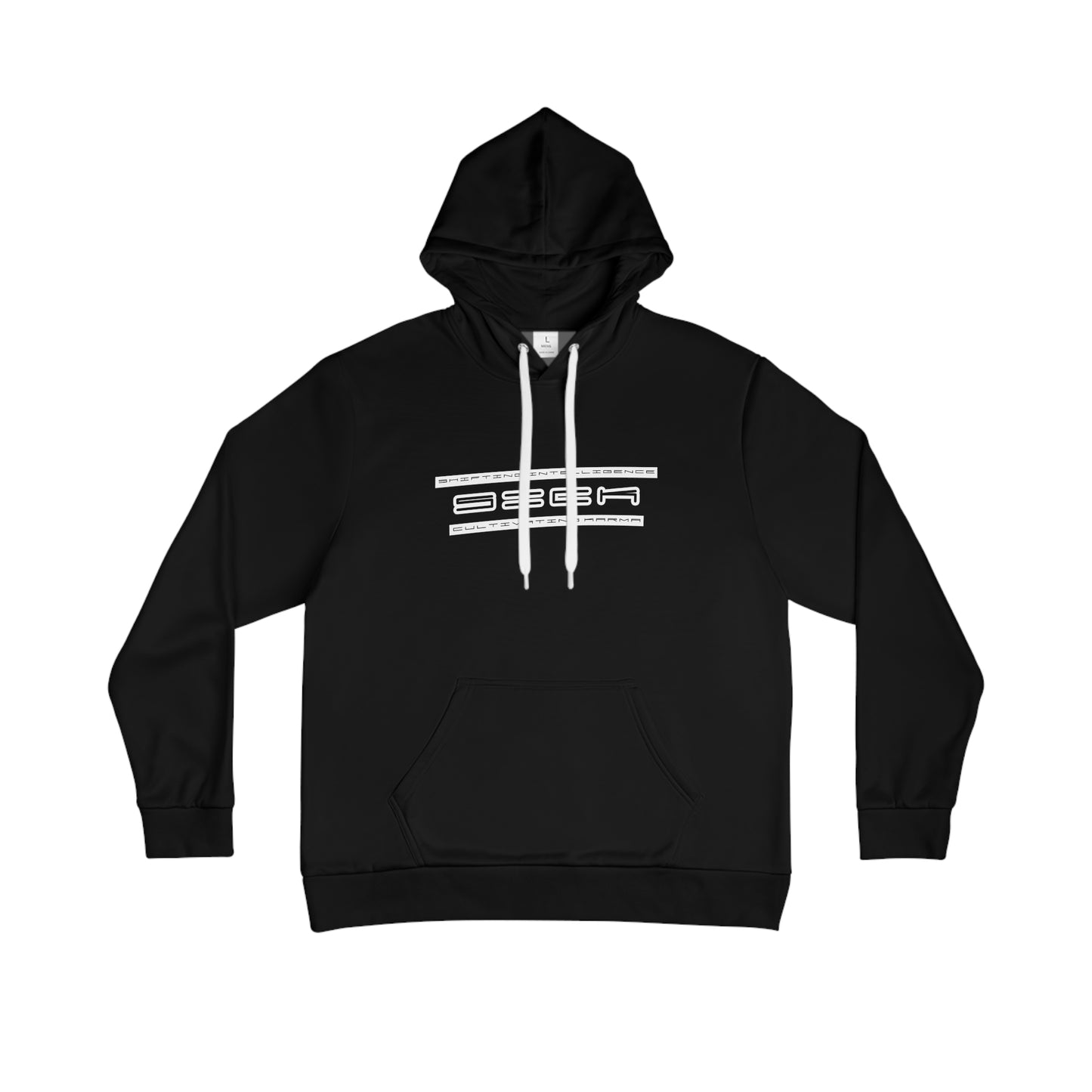 RAVEN SICK PRINT HOODIE BLACK/WHITE