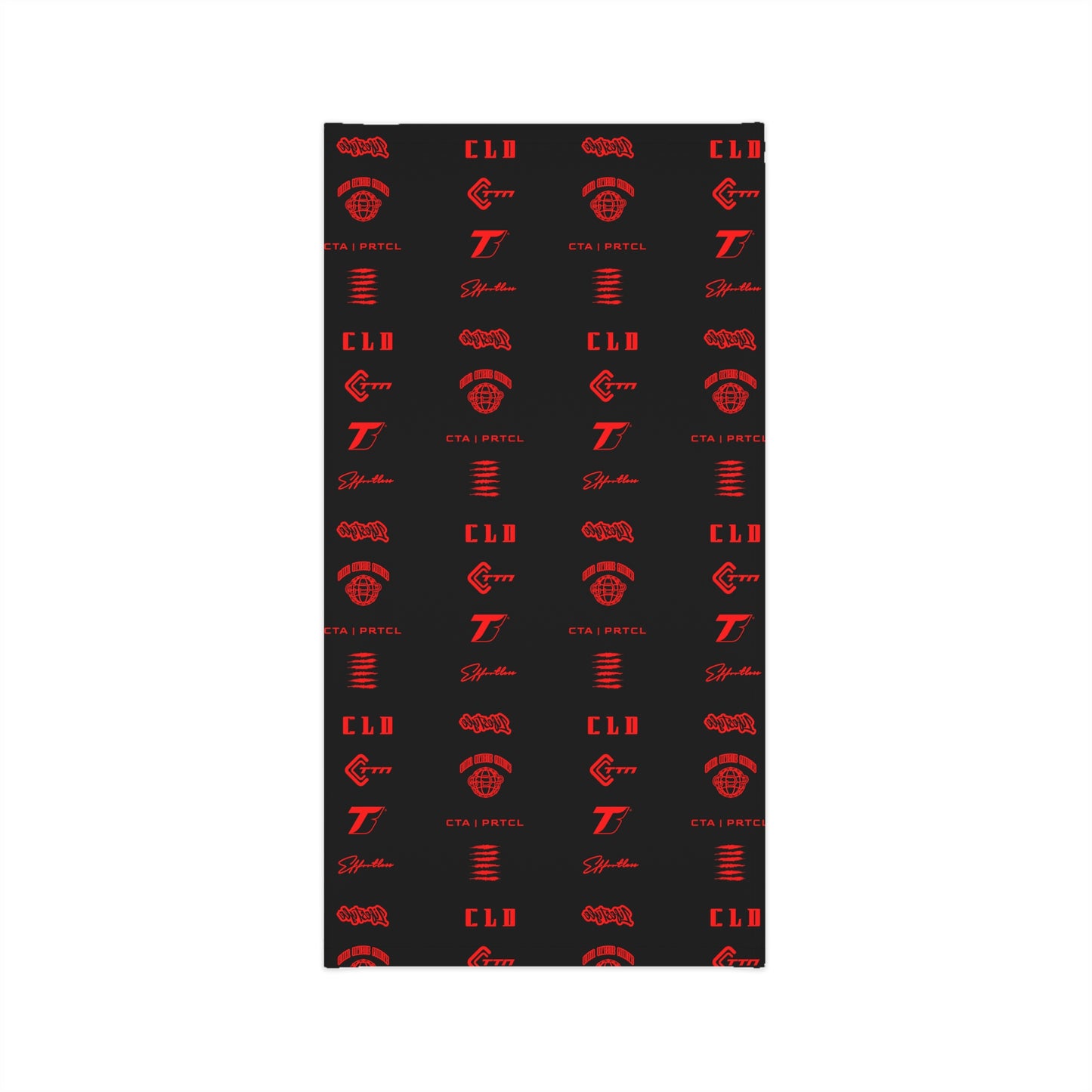 CLD KLAN PATTERN BLACK RED NECK TUBE
