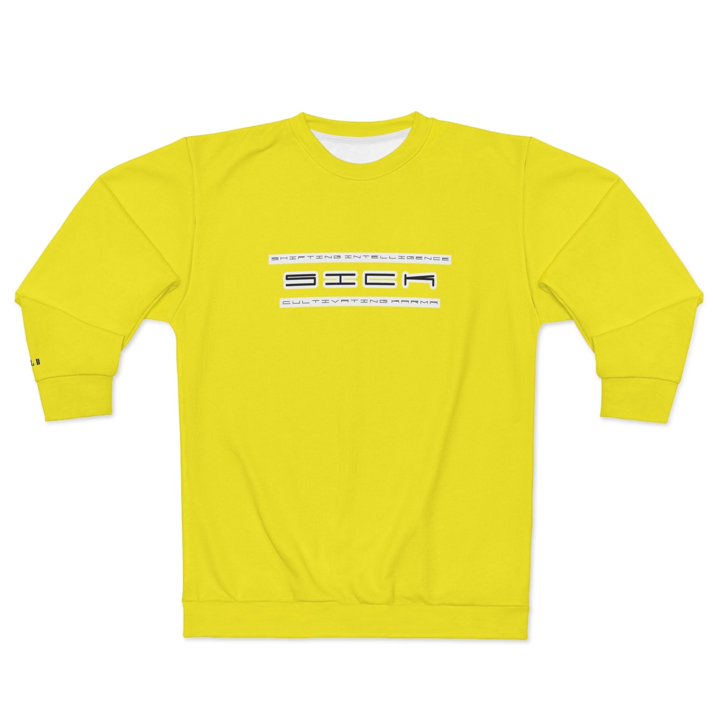 SOL SICK PRINT CREWNECK YELLOW/WHITE