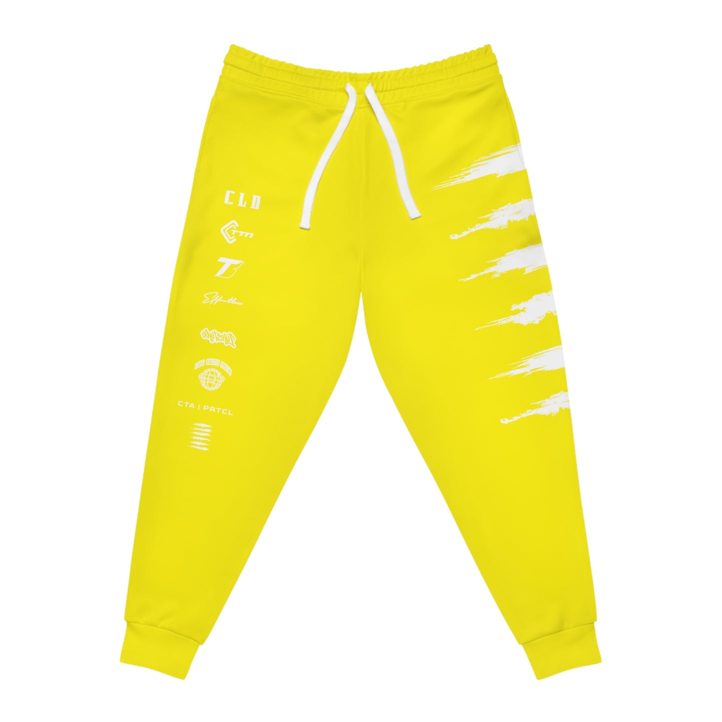 SOL SICK PRINT TRACKSUIT BOTTOMS YELLOW/WHITE