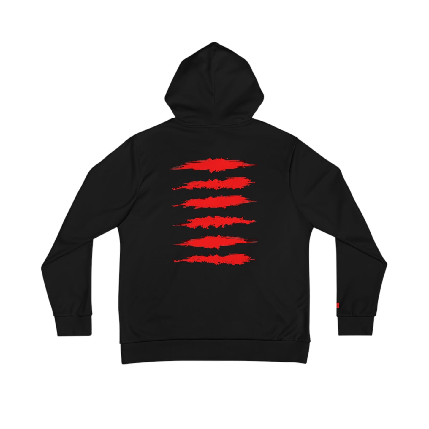 BLD RAVEN SICK PRINT HOODIE RED/BLACK