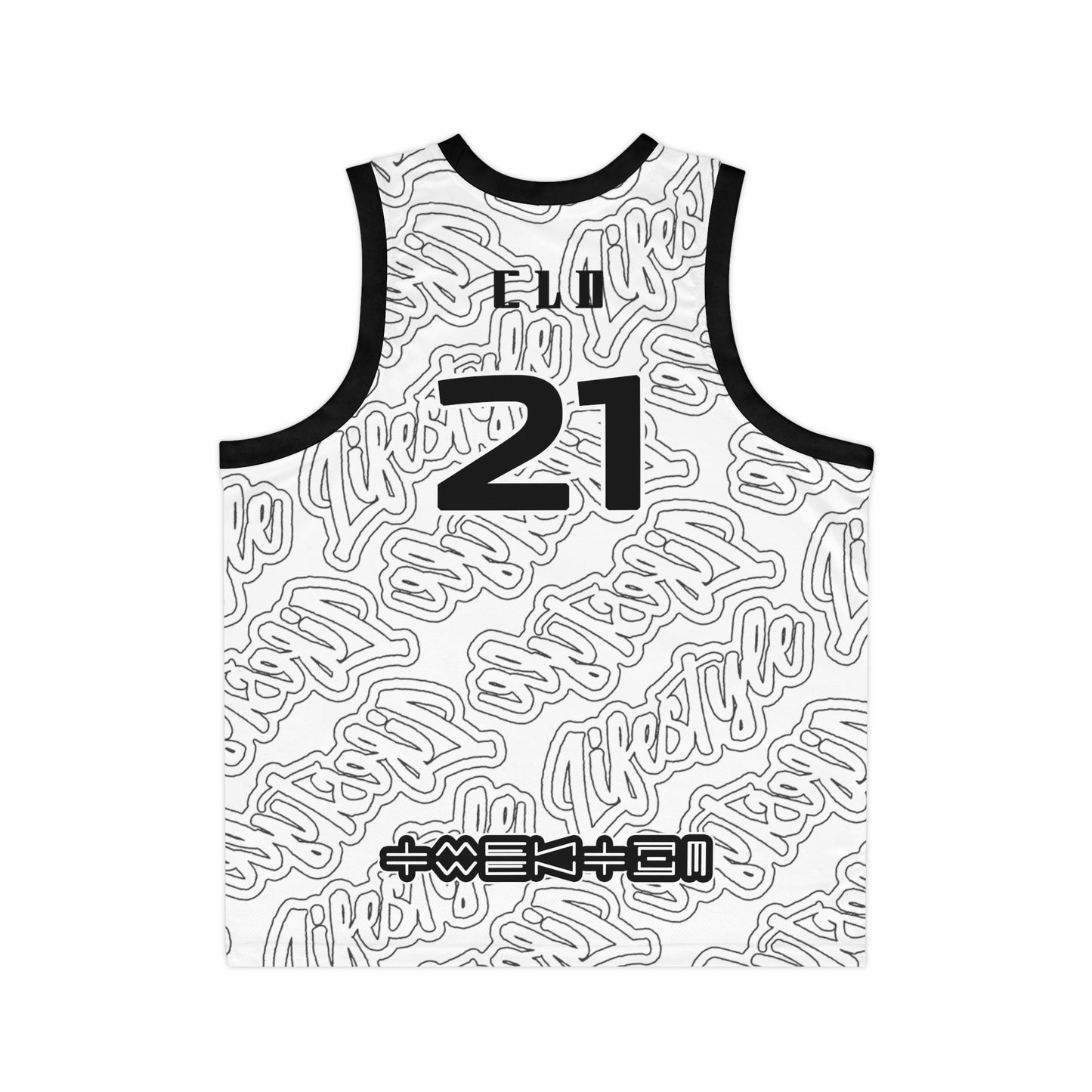 TNT LP TWENTY3 BASKETBALL JERSEY WHITE/BLACK
