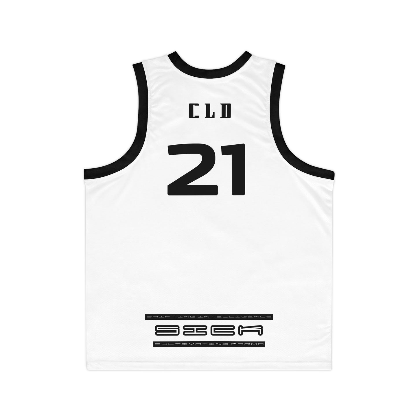 ICE SICK PRINT BASKETBALL JERSEY WHITE/BLACK