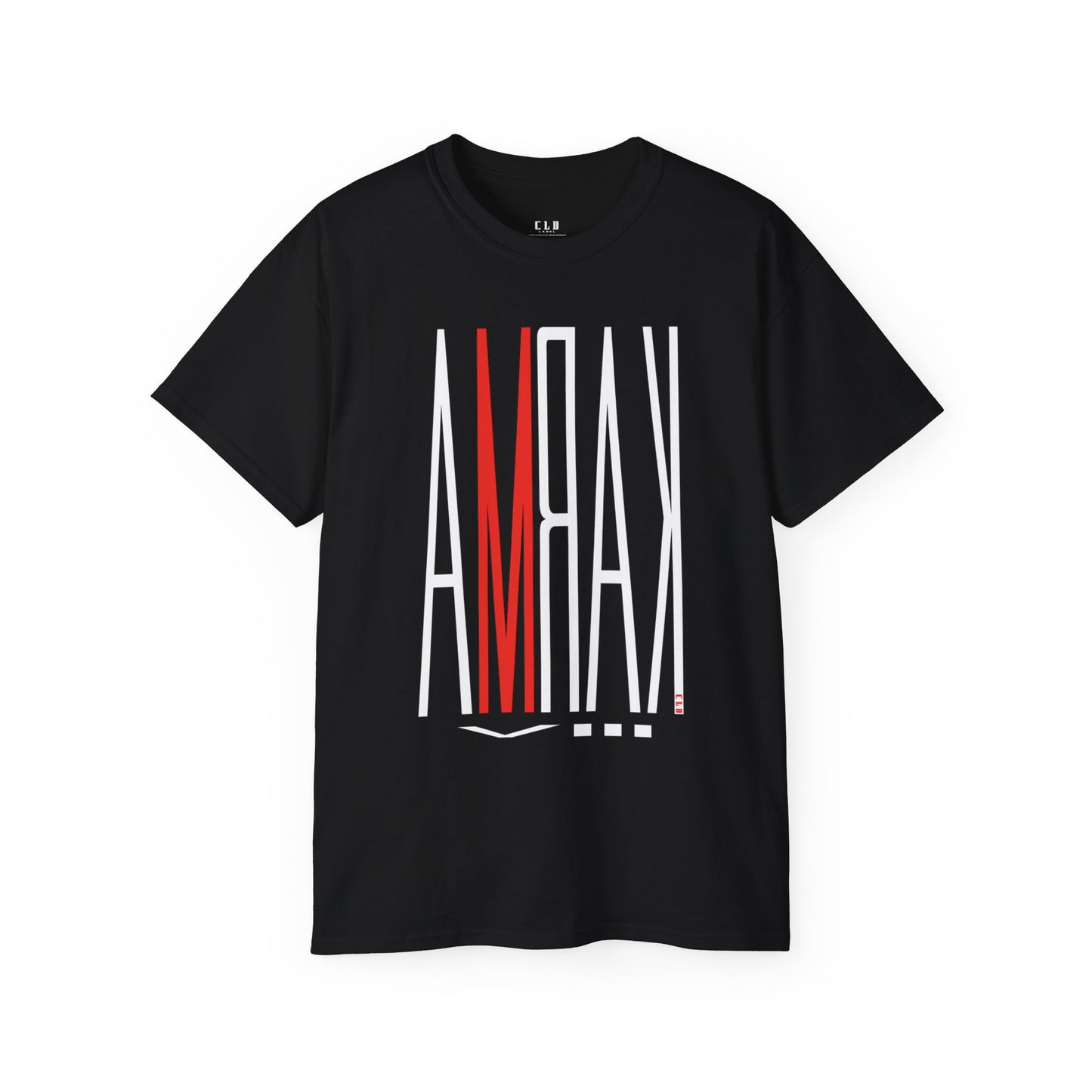 KARMA 8 TEE T SHIRT PRINT BLACK/RED
