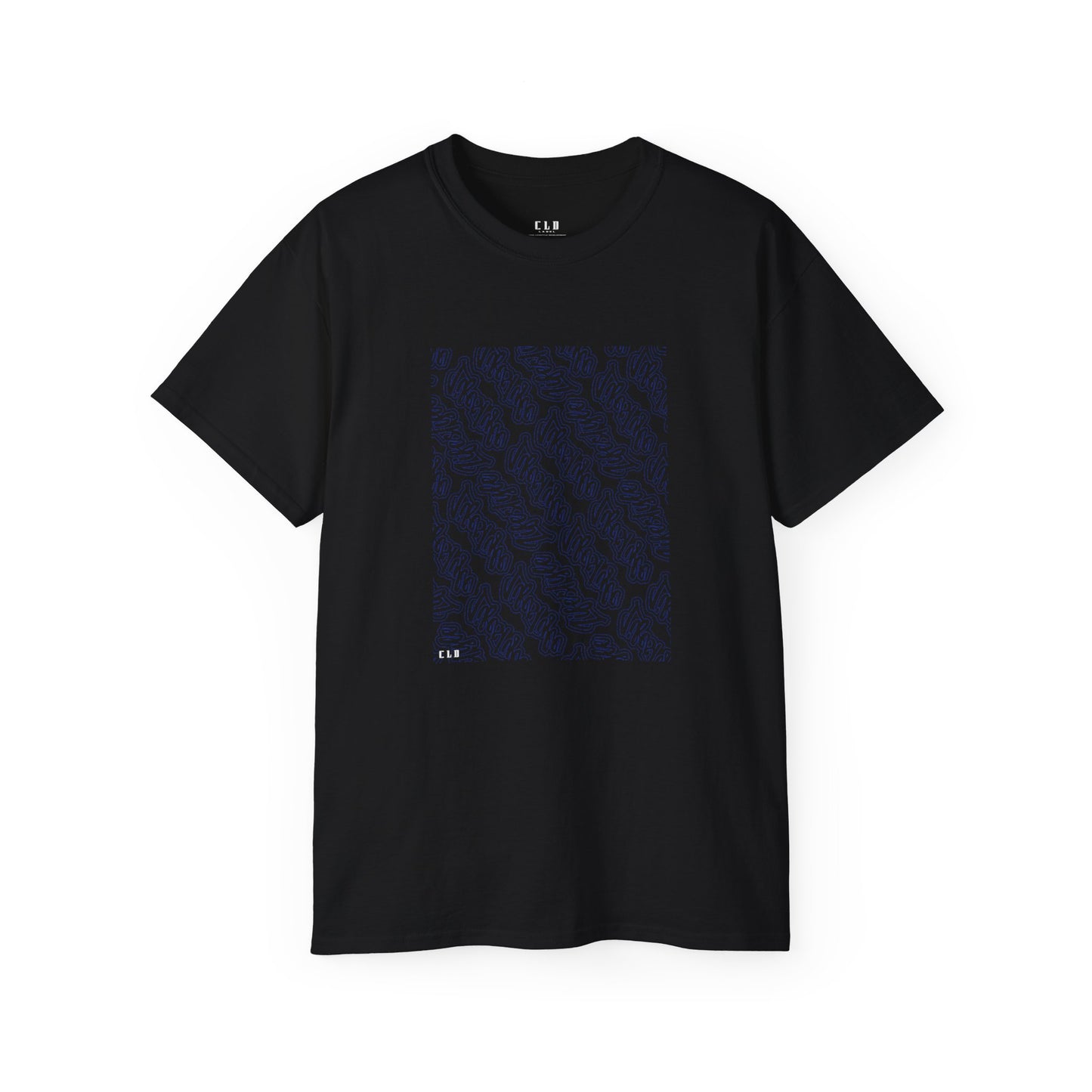 LIFESTYLE TEE T SHIRT PRINT BLACK/BLUE