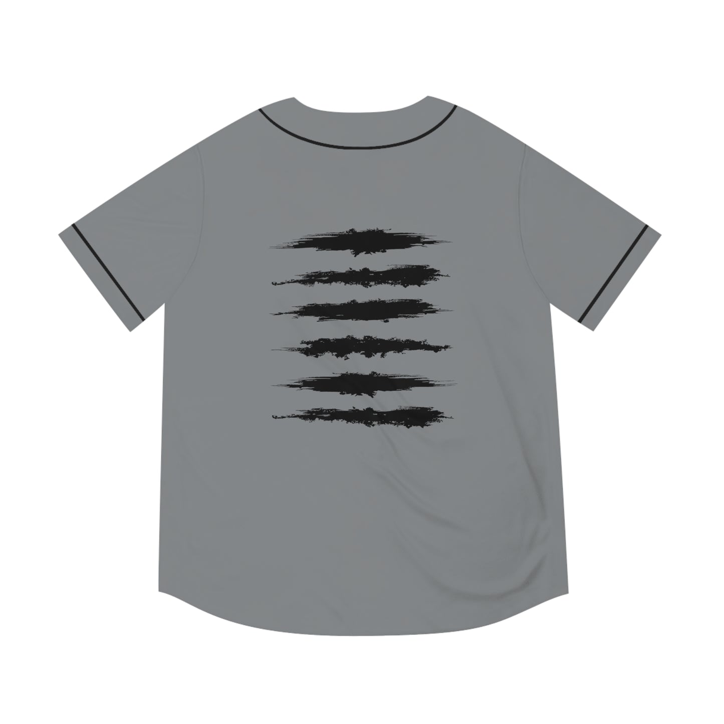 UNCOMMON SICK PRINT BASEBALL JERSEY GREY/BLACK