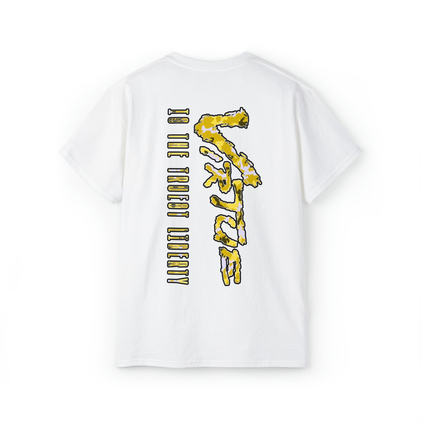 TRUEST VIRTUE TEE T SHIRT SICK V2 PRINT WHITE/YELLOW/CAMO