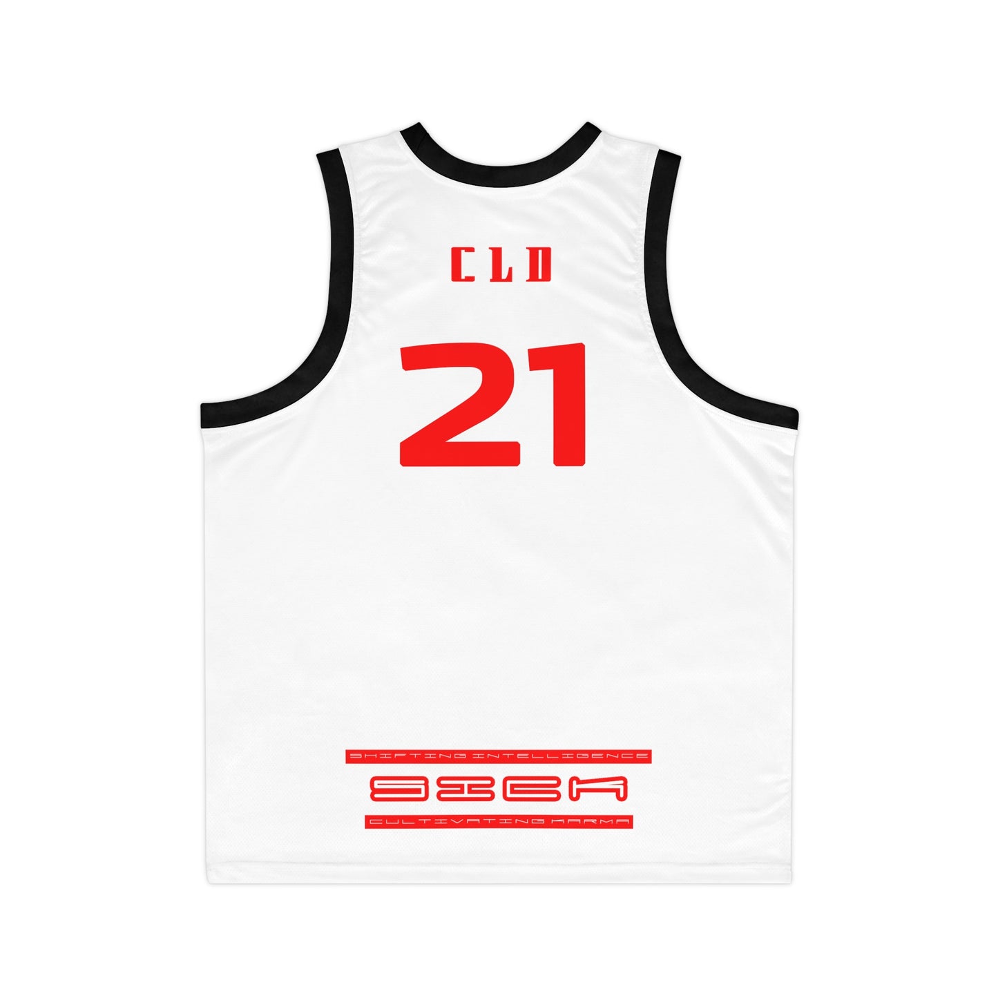 RED MERCURY SICK PRINT BASKETBALL JERSEY WHITE/RED
