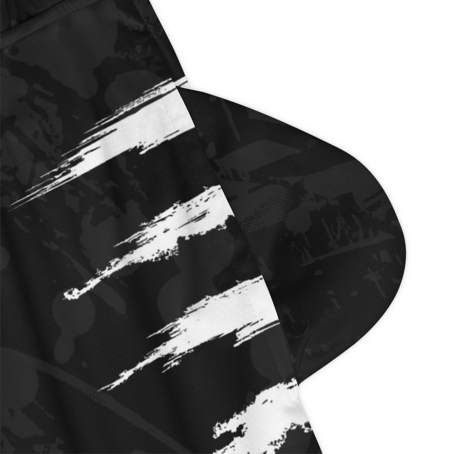 DARK MATTER SICK V2 PRINT BASKETBALL SHORTS BLACK/WHITE