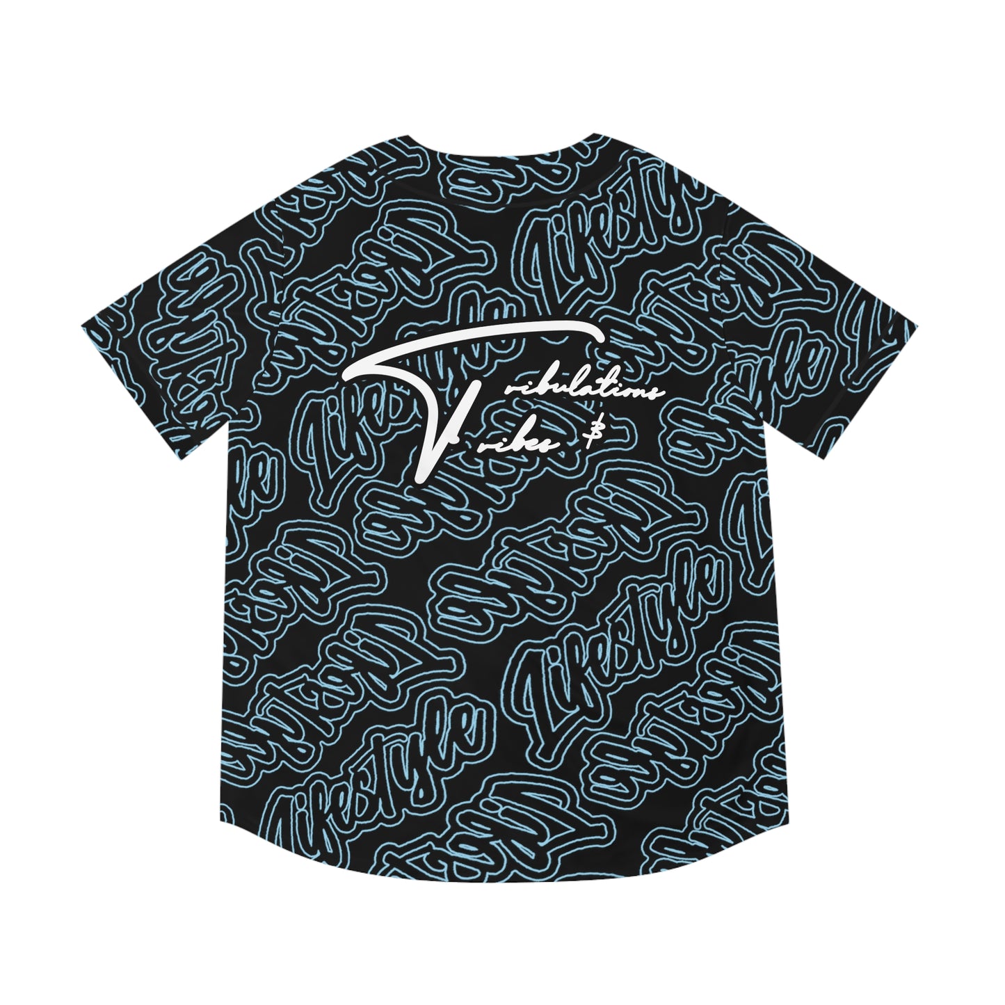 TNT TWENTY3 BASEBALL JERSEY SKY BLUE/BLACK/WHITE