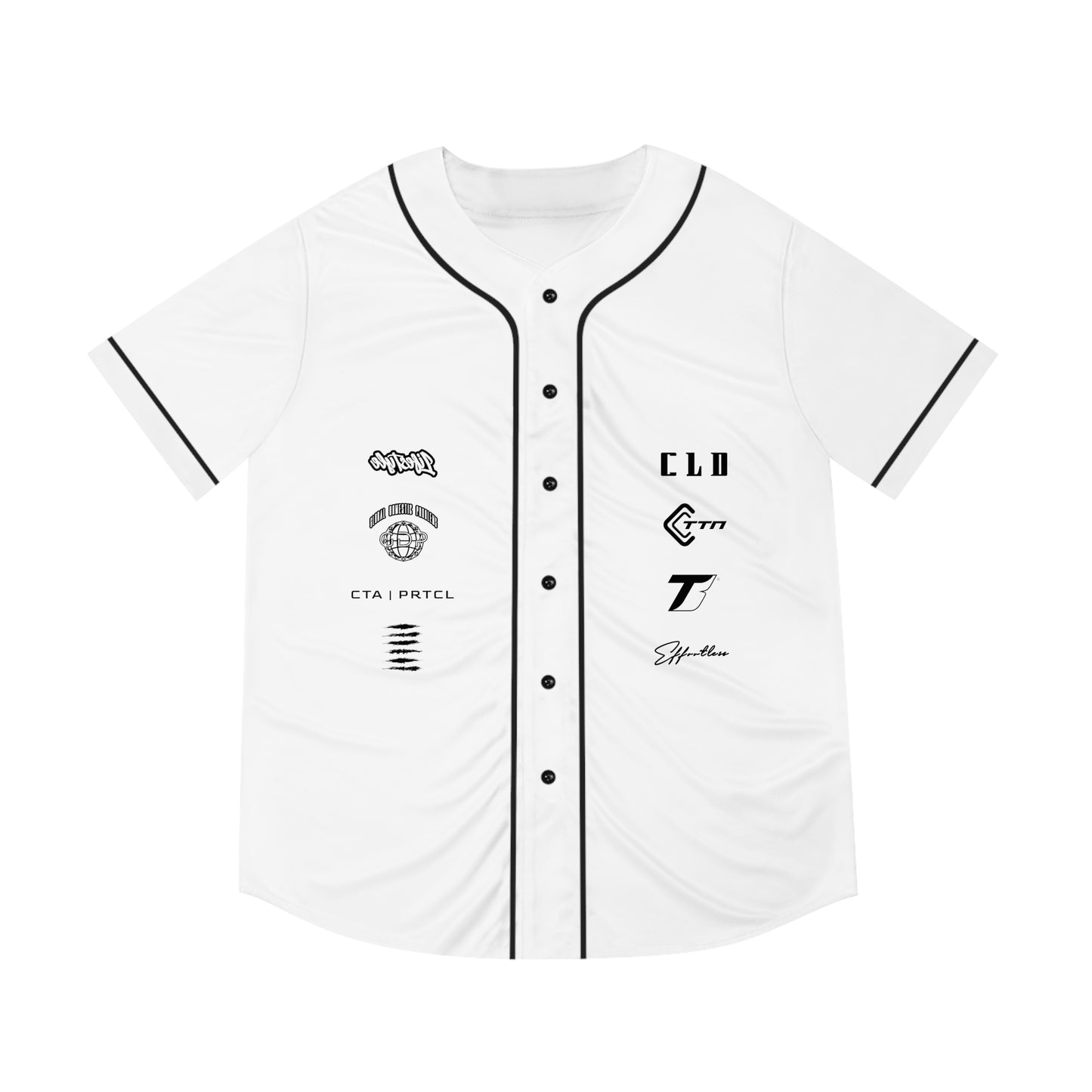 ICE SICK PRINT BASEBALL JERSEY WHITE/BLACK