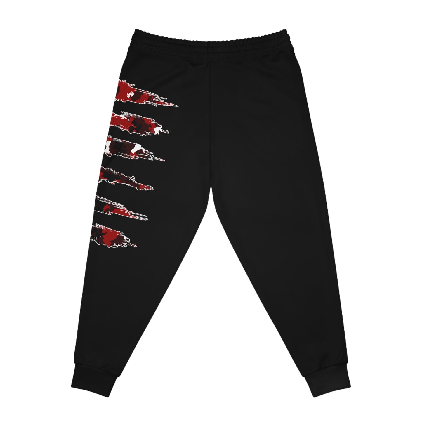 CAMOSIDE RAGERED STRP SICK V2 PRINT JOGGERS BOTTOMS RED/WHITE/BLACK TRACKSUIT