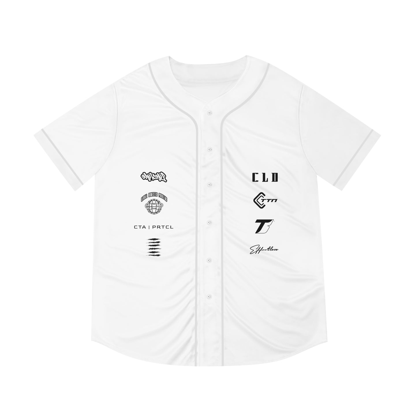 ICE SICK PRINT BASEBALL JERSEY WHITE/BLACK