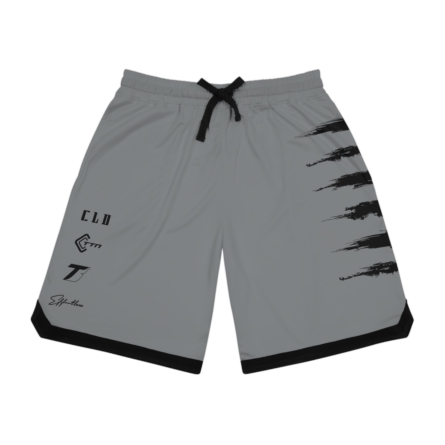 UNCOMMON SICK PRINT BASKETBALL SHORTS DARK GREY/BLACK