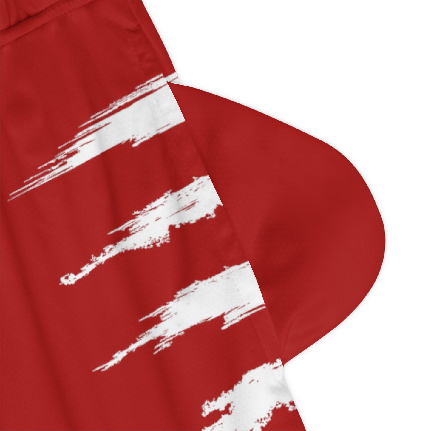BLD SICK PRINT BASKETBALL SHORTS RED/WHITE