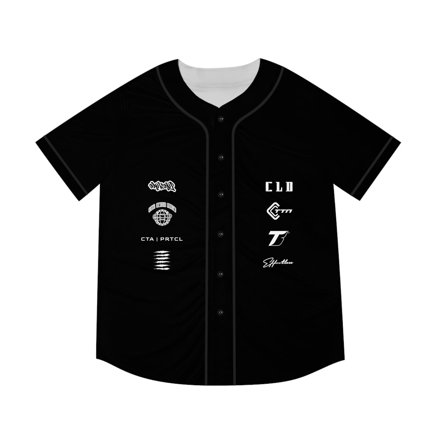 RAVEN SICK PRINT BASEBALL JERSEY BLACK/WHITE