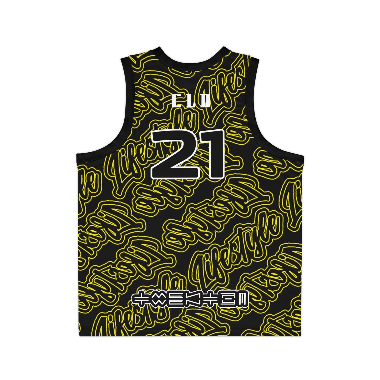 TNT LP TWENTY3 BASKETBALL JERSEY BLACK/YELLOW/WHITE