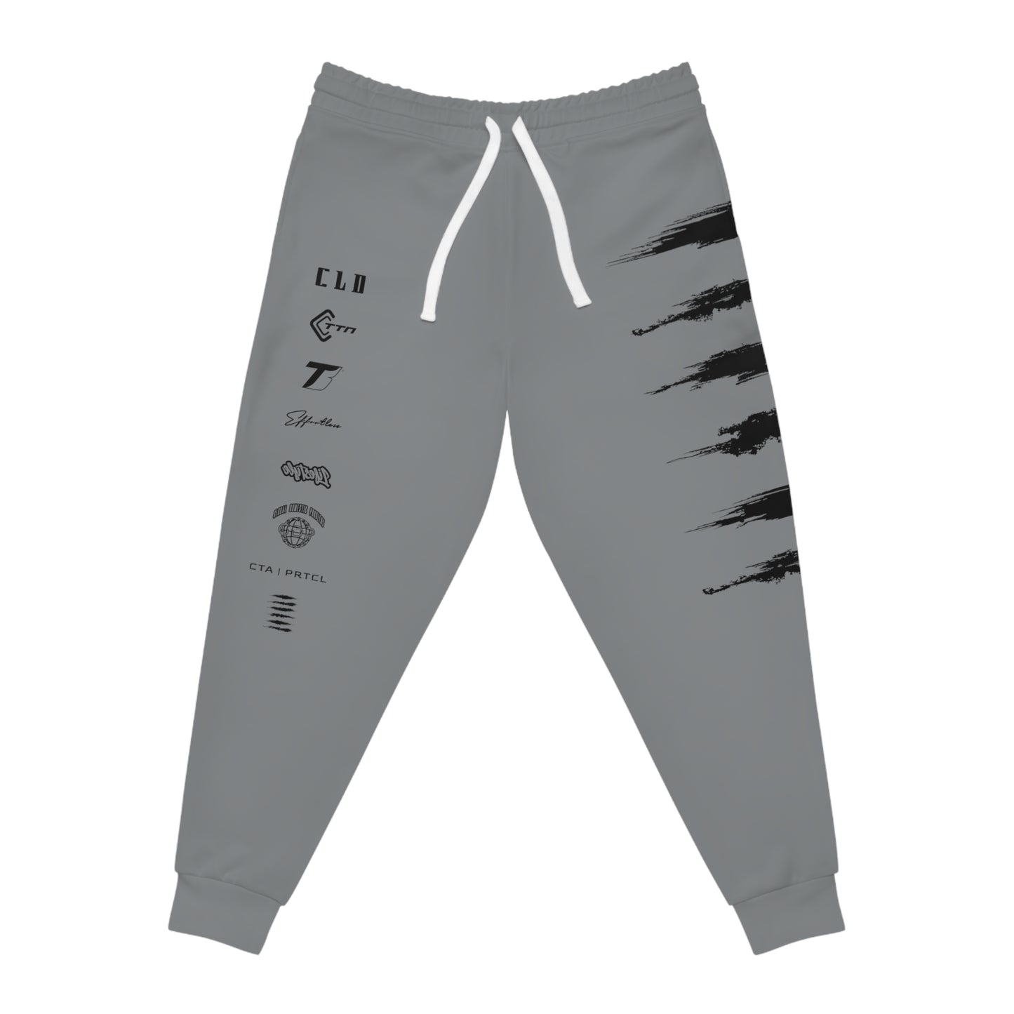 UNCOMMON SICK PRINT TRACKSUIT BOTTOMS DARK GREY/BLACK