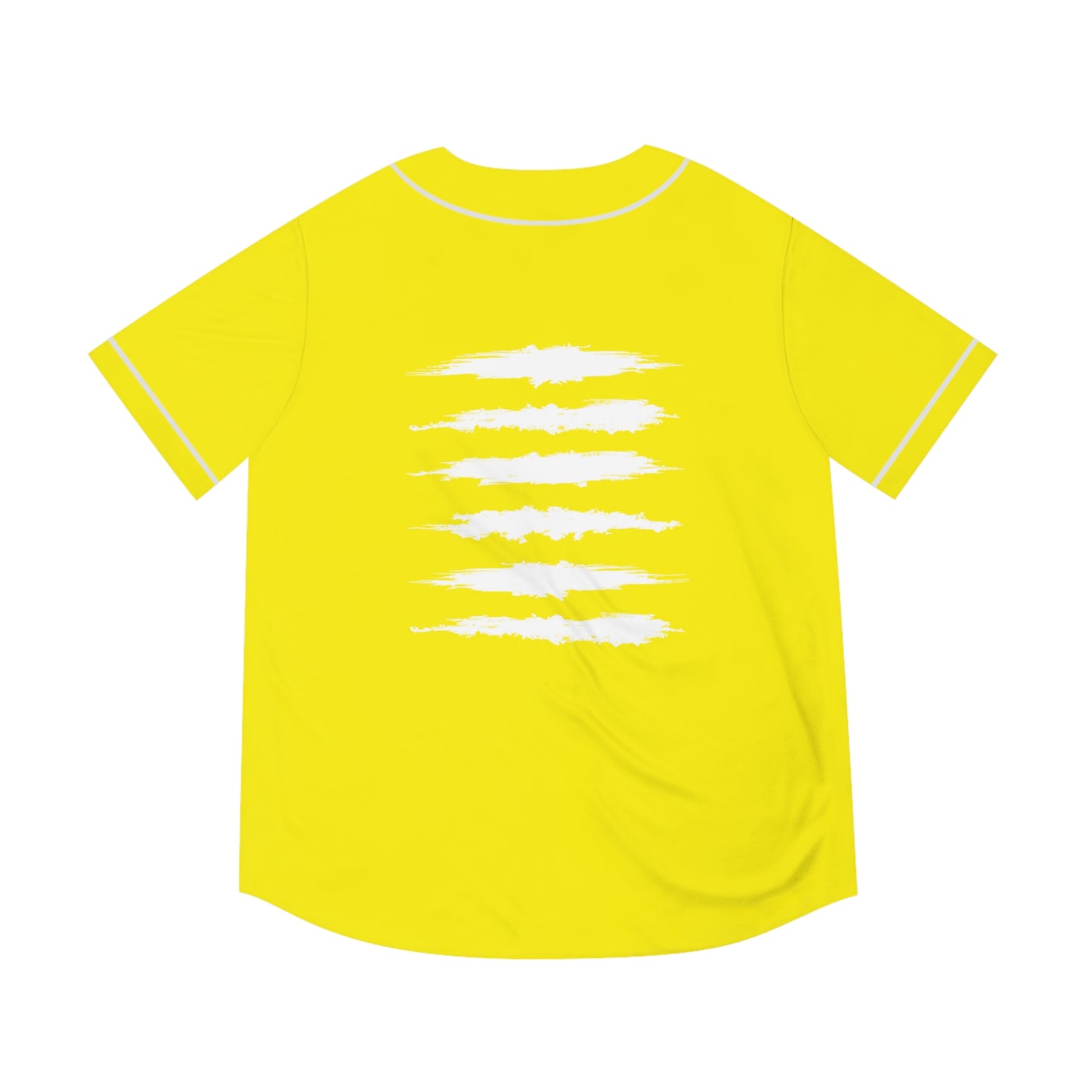 SOL SICK PRINT BASEBALL JERSEY YELLOW/WHITE