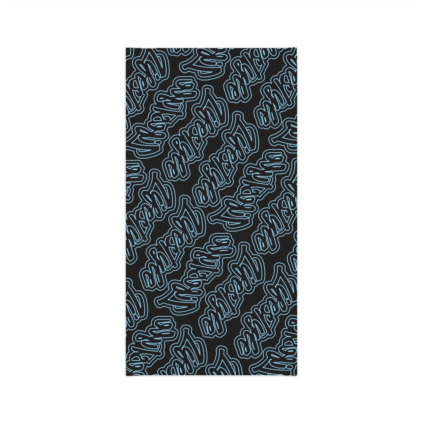 LIFESTYLE PATTERN BLACK SKY BLUE NECK TUBE