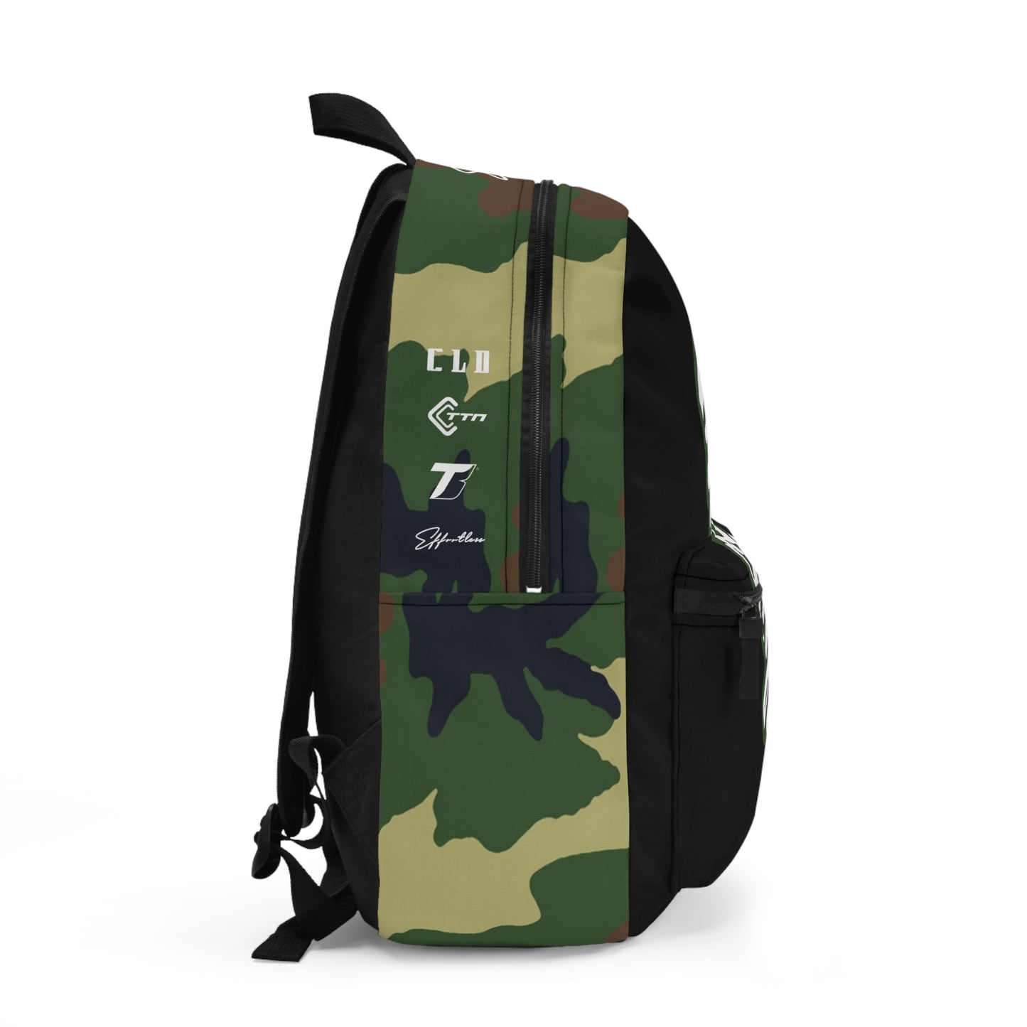 WOODLAND GRN CAMOSIDE PRINT BACKPACK BAG GREEN/WHITE/BLACK/BROWN - CLD LABEL X GDP
