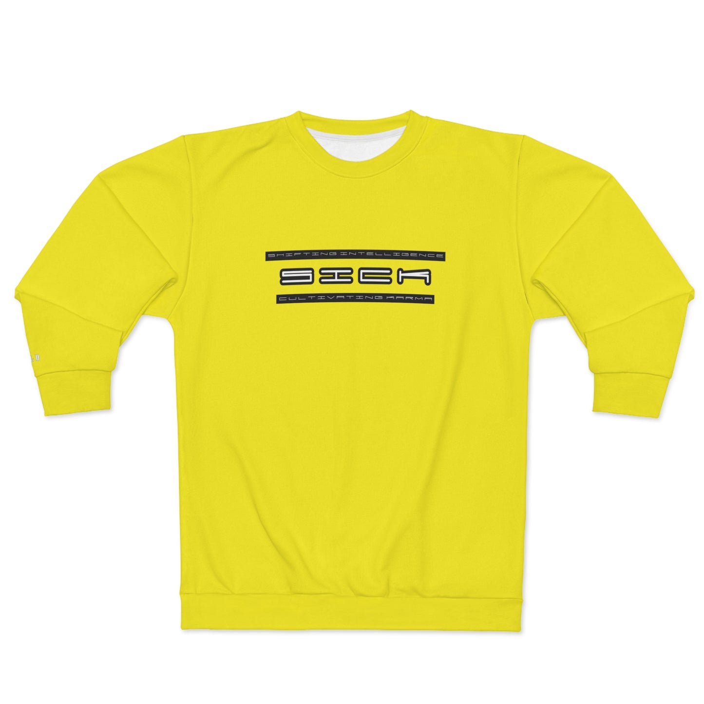 SOL SICK PRINT CREWNECK YELLOW/BLACK