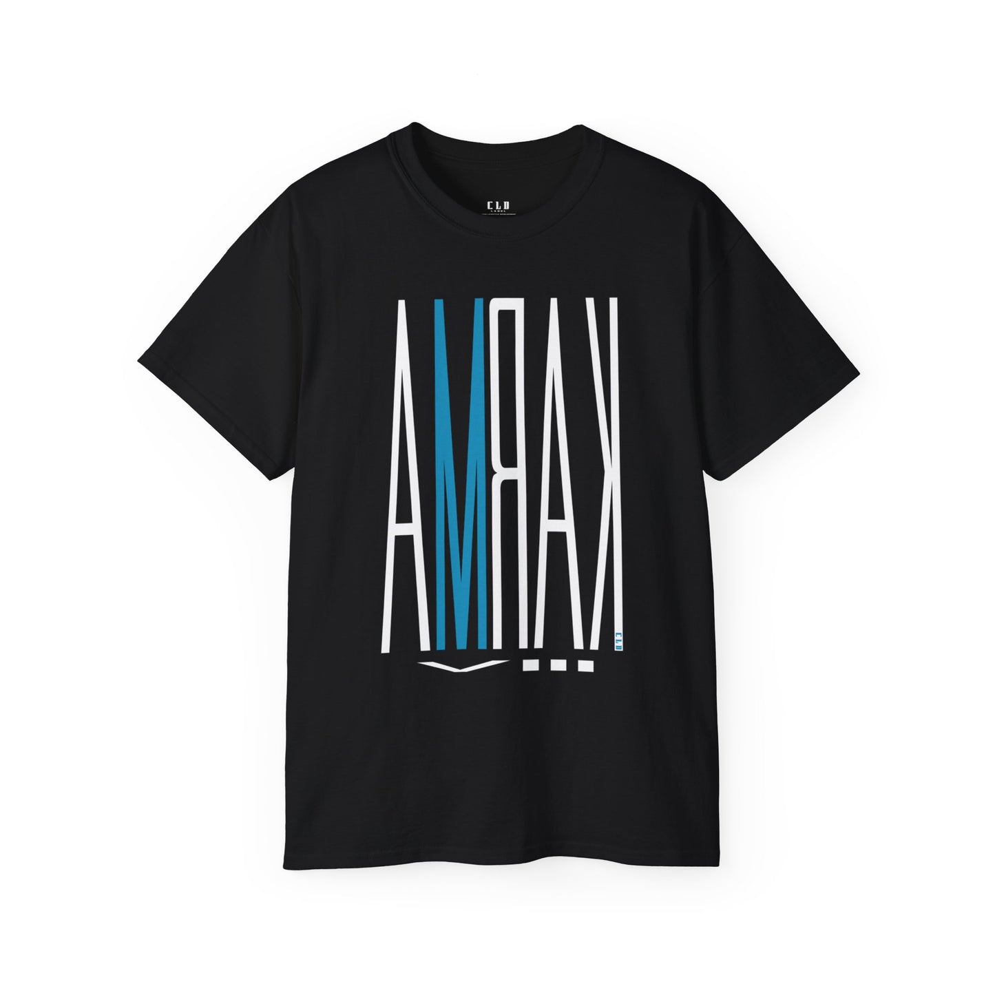 KARMA 8 TEE T SHIRT PRINT BLACK/CYANIC
