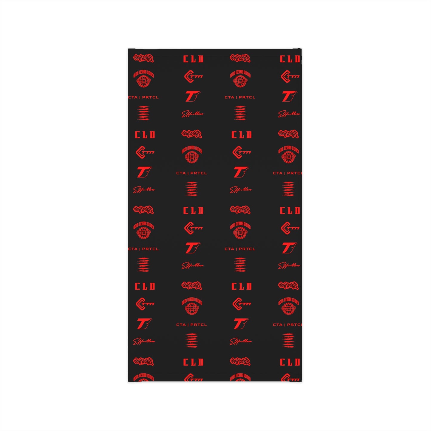 CLD KLAN PATTERN BLACK RED NECK TUBE