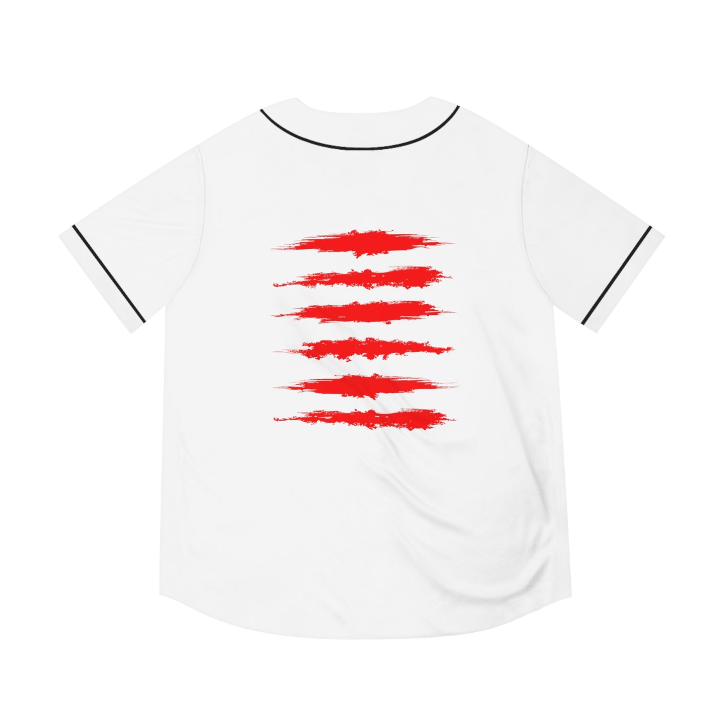 RED MERCURY SICK PRINT BASEBALL JERSEY RED/WHITE