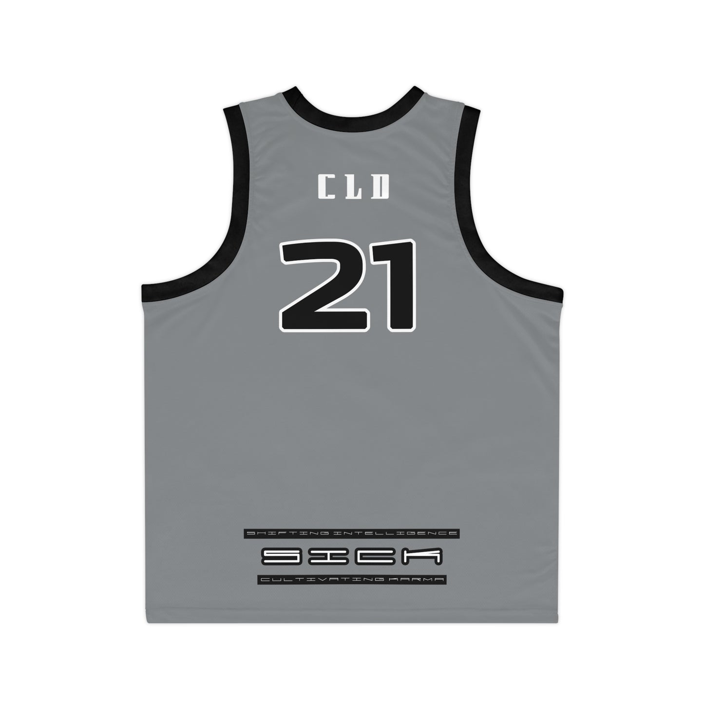 UNCOMMON SICK PRINT BASKETBALL JERSEY DARK GREY/WHITE/BLACK