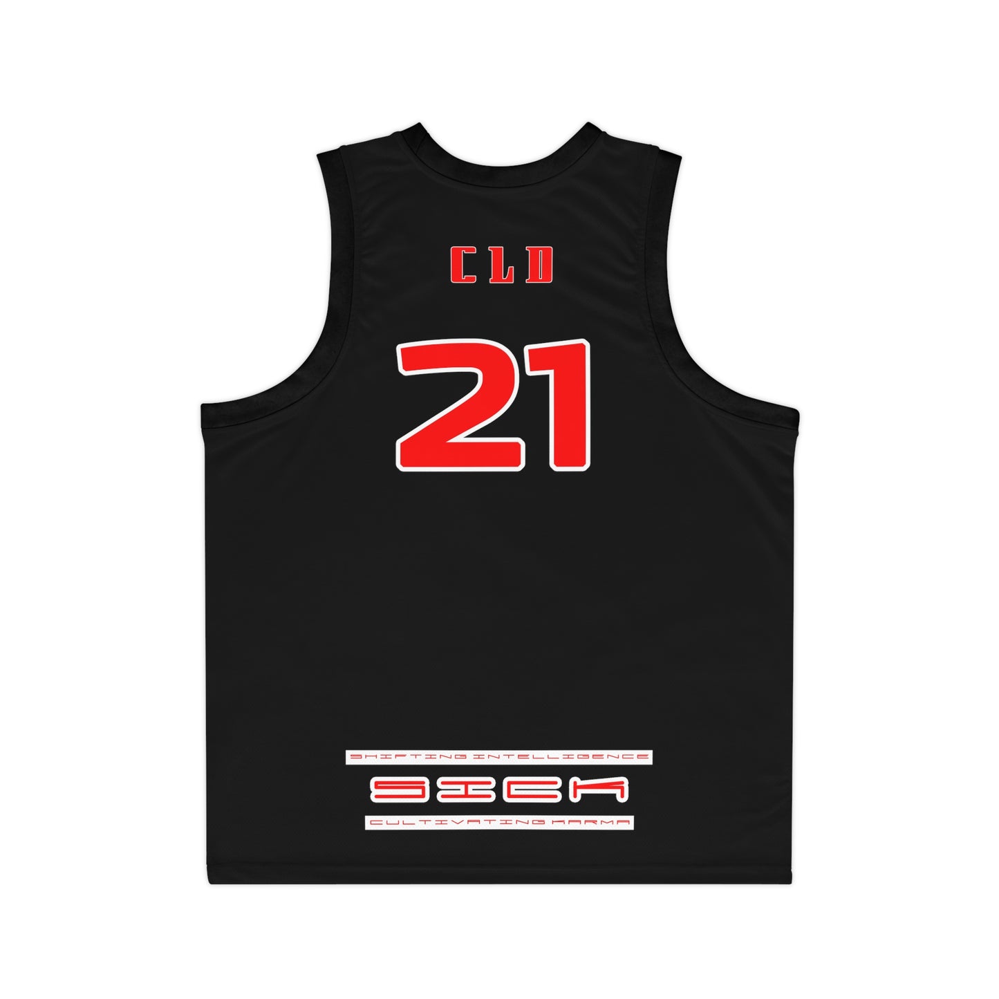 BLD RAVEN SICK PRINT BASKETBALL JERSEY BLACK/WHITE/RED
