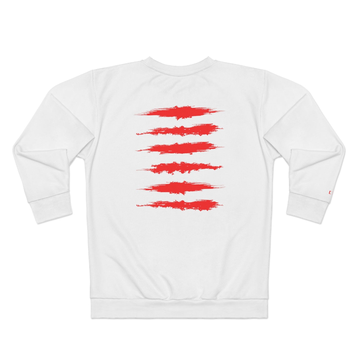 RED MERCURY SICK PRINT CREWNECK WHITE/RED