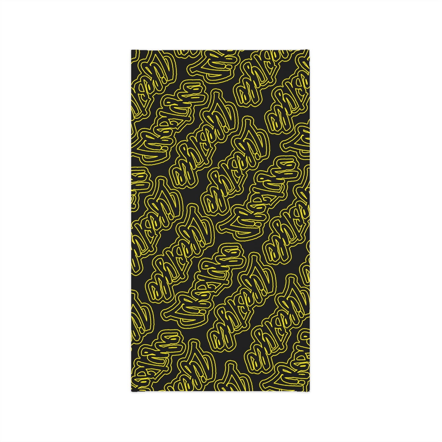 LIFESTYLE PATTERN BLACK YELLOW NECK TUBE