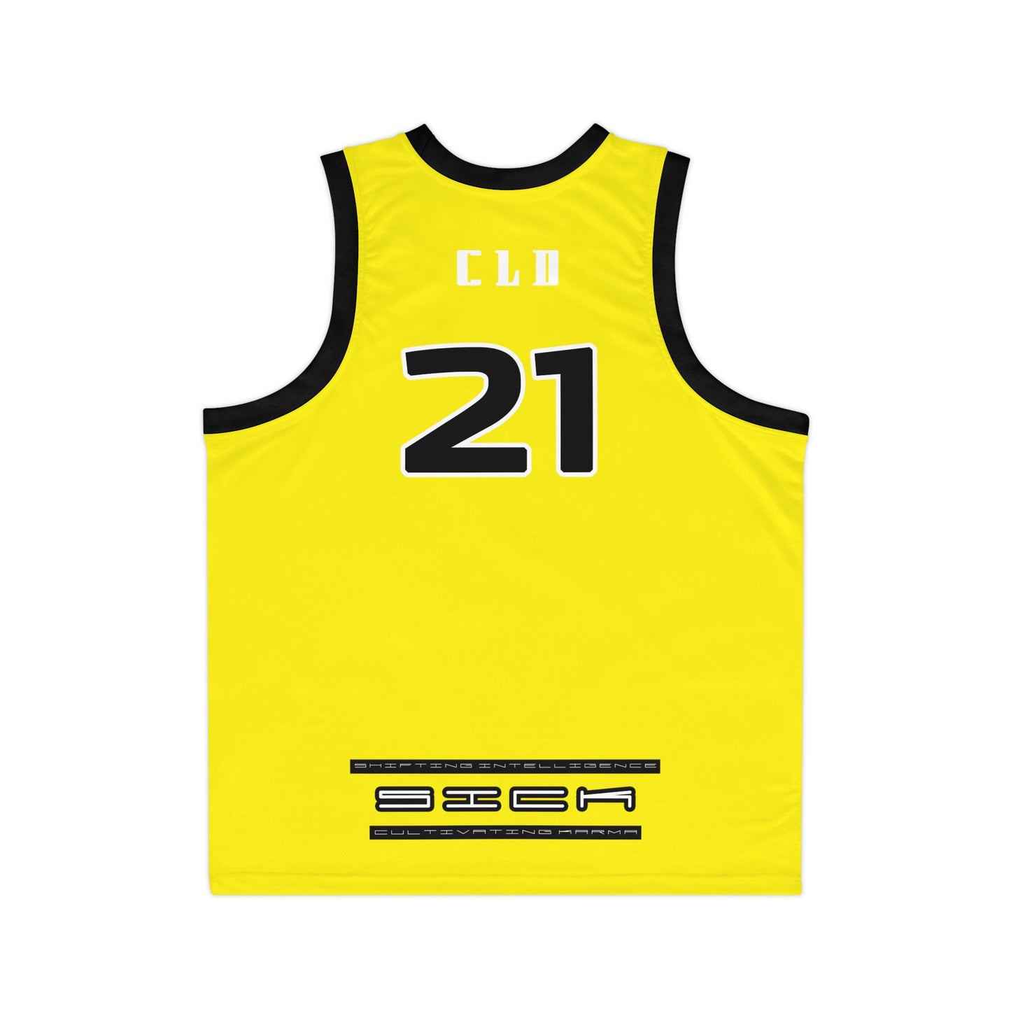 SOL SICK PRINT BASKETBALL JERSEY YELLOW/WHITE/BLACK
