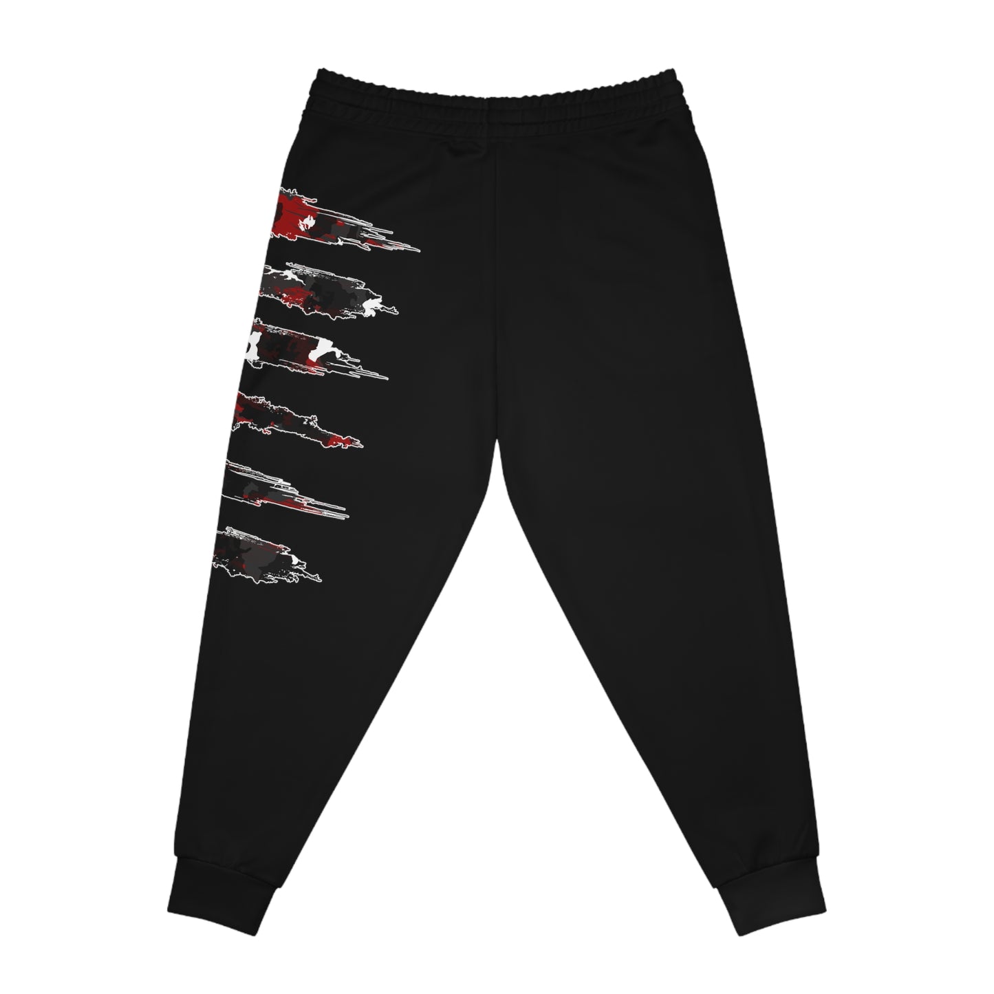 CAMOSIDE RAGERED T2 STRP SICK V2 PRINT JOGGERS BOTTOMS RED/WHITE/BLACK TRACKSUIT