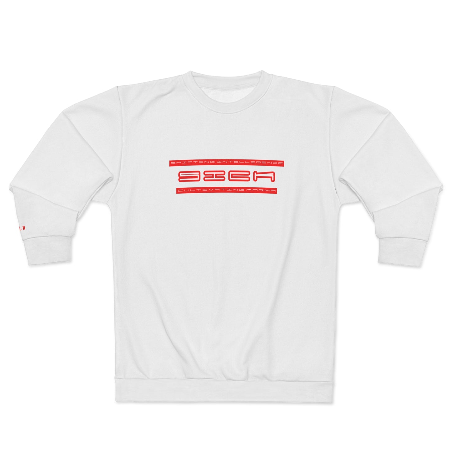 RED MERCURY SICK PRINT CREWNECK WHITE/RED