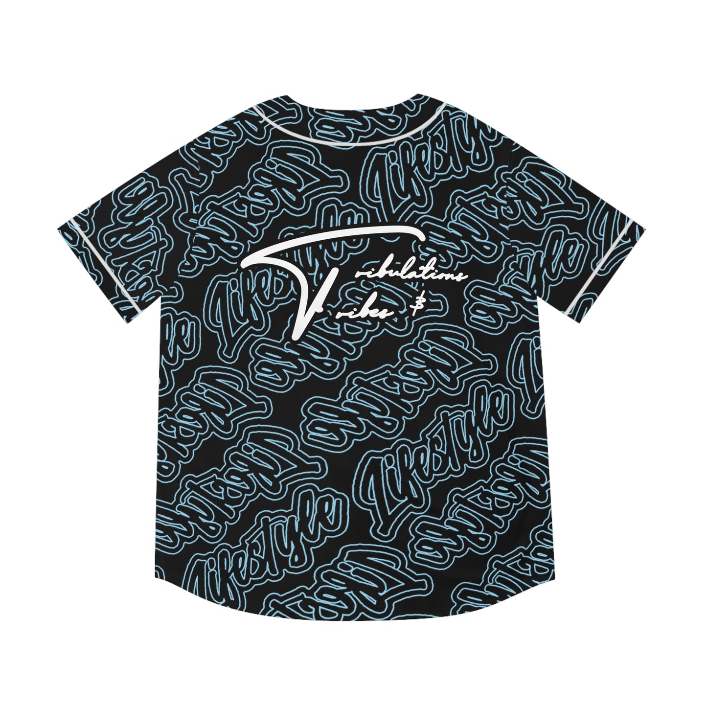 TNT TWENTY3 BASEBALL JERSEY SKY BLUE/BLACK/WHITE
