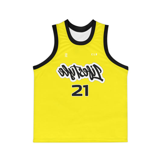 SOL SICK PRINT BASKETBALL JERSEY YELLOW/WHITE/BLACK