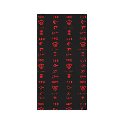 CLD KLAN PATTERN BLACK RED NECK TUBE
