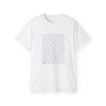 LIFESTYLE TEE T SHIRT PRINT WHITE/BLUE