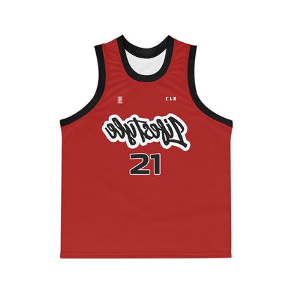BLD SICK PRINT BASKETBALL JERSEY RED/WHITE/BLACK