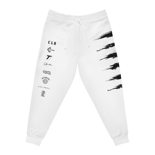 ICE SICK PRINT TRACKSUIT BOTTOMS WHITE/BLACK