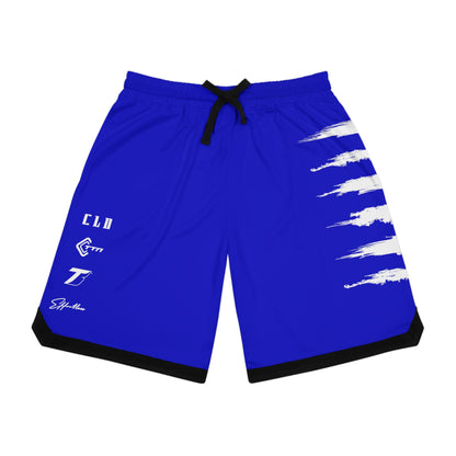 BLU MAGIK SICK PRINT BASKETBALL SHORTS DARK BLUE/WHITE