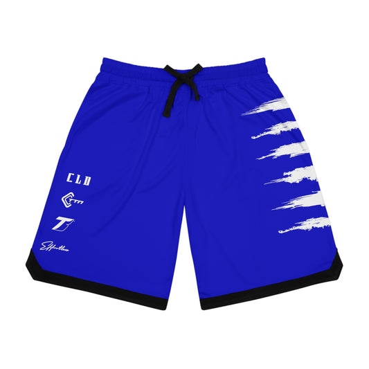 BLU MAGIK SICK PRINT BASKETBALL SHORTS DARK BLUE/WHITE
