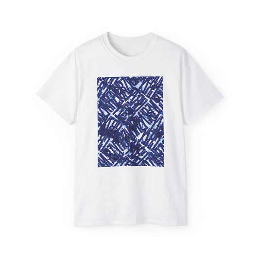 TRU BLU 2CRZY TEE T SHIRT PRINT WHITE/BLUE