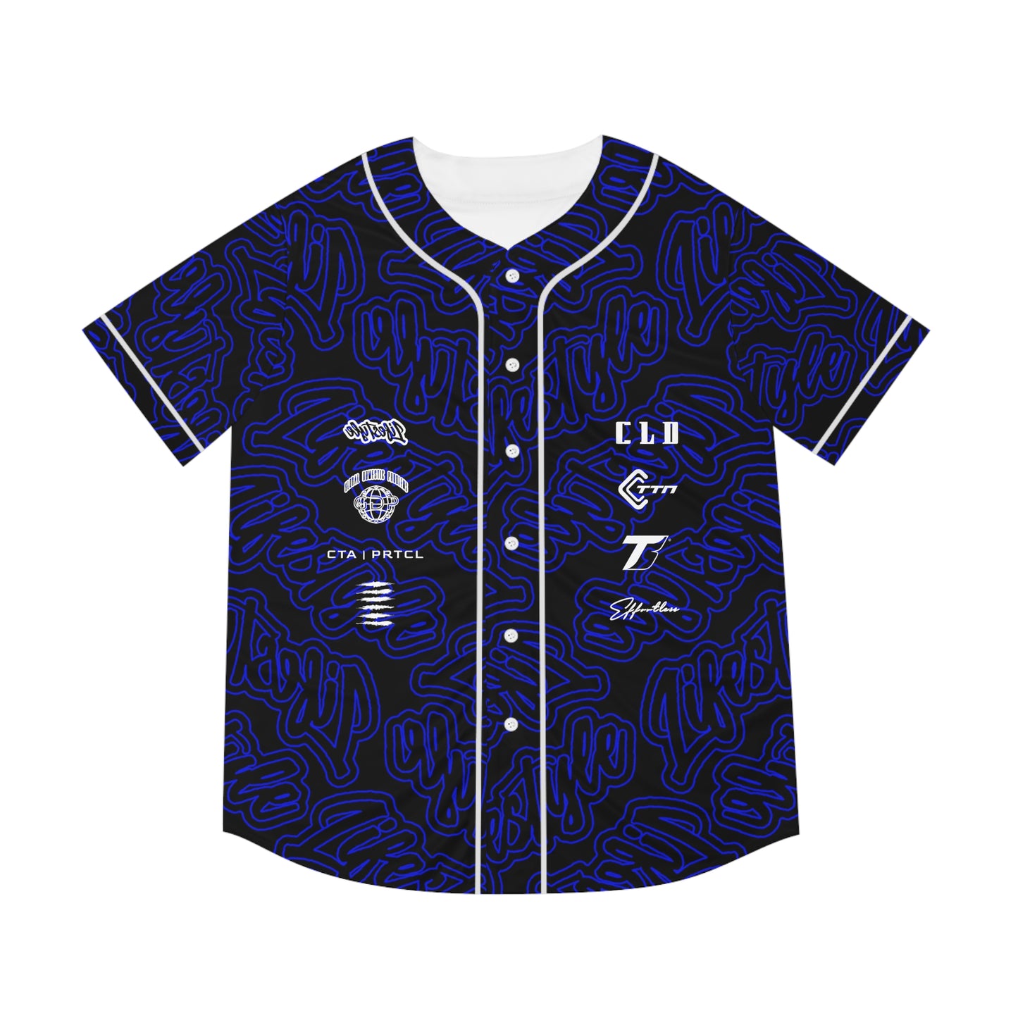 TNT TWENTY3 BASEBALL JERSEY BLUE/WHITE/BLACK