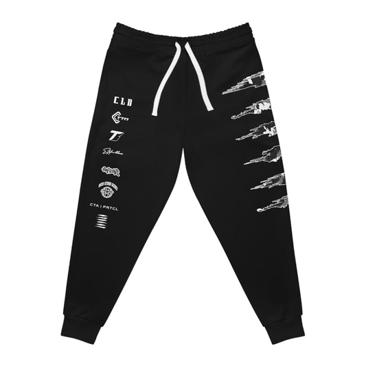 CAMOSIDE URBANBLK SNOW STRP SICK V2 PRINT JOGGERS BOTTOMS GREY/WHITE/BLACK  TRACKSUIT