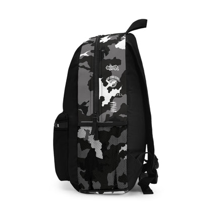 CAMOSIDE GREY T4 PRINT BACKPACK BAG GREY/WHITE/BLACK - CLD LABEL X GDP