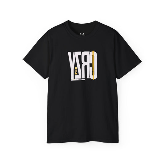 BLACK SOL 2CRZY NNFN TEE T SHIRT PRINT BLACK/WHITE/YELLOW